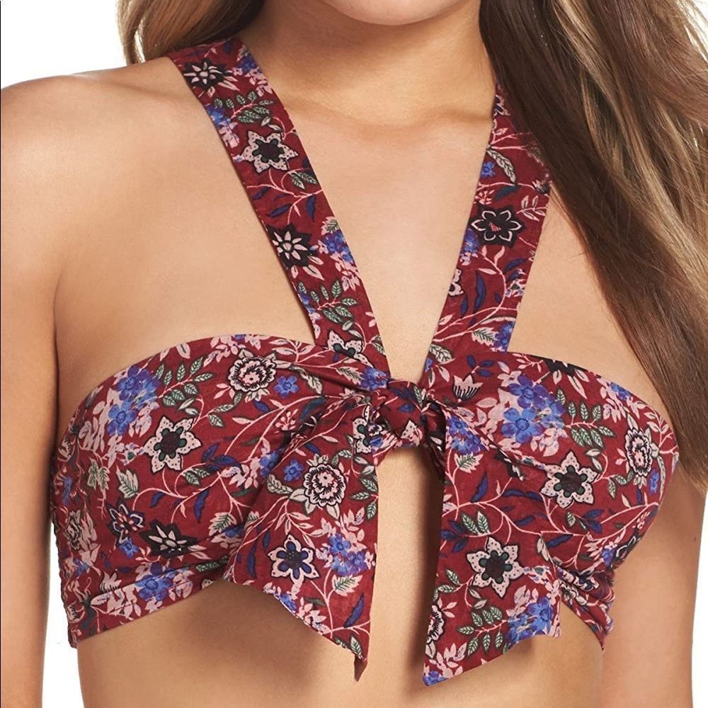 Free People Neon Field tiny top berry combo